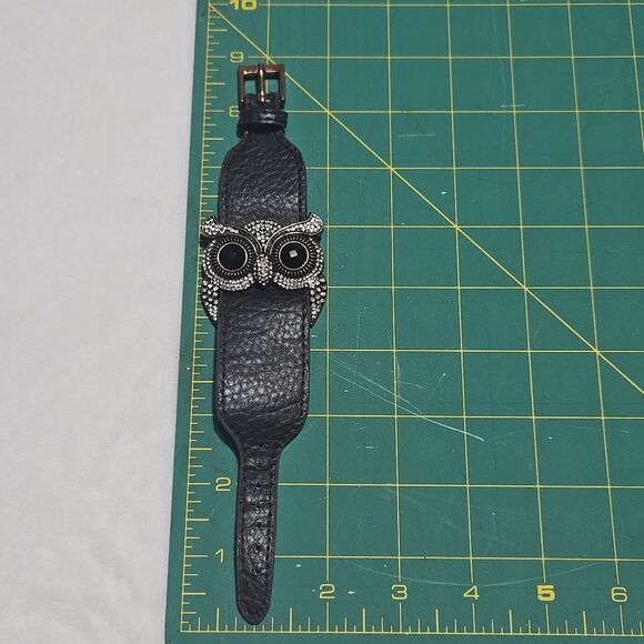 Brown Leather Owl Bracelet - Picture 6 of 6